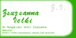 zsuzsanna velki business card